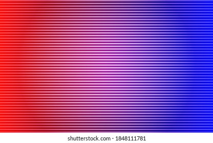 Abstract striped lined horizontal glowing background. Scan screen. Technological color futuristic card with stripes. Vector illustration.