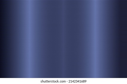 Abstract striped lined horizontal glowing background. Scan screen. Technological blue futuristic card with stripes. Vector illustration