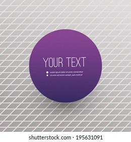Abstract Striped Mosaic Background with Minimal Circular Label Design - EPS 10 Vector Illustration