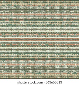 Abstract striped motif distressed effect textured background. Seamless pattern.
