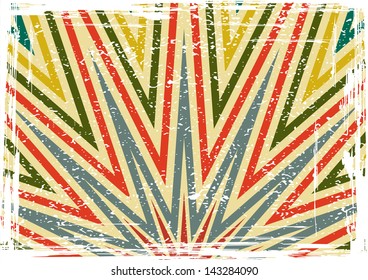 Abstract striped pattern background, vector illustration. Grunge effect can be cleaned easily.