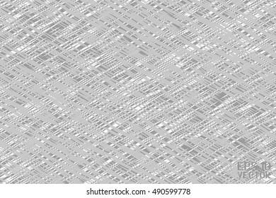 Abstract Striped Pattern. Black and White Structural Texture with Rhombuses. Vector Illustration