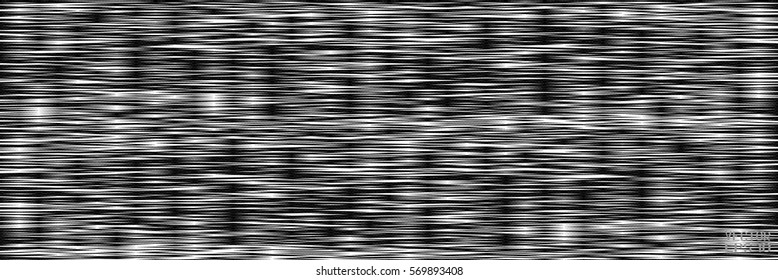 Abstract Striped Pattern. Black and White Structural Texture with Rhombuses. Vector Illustration