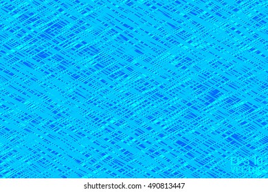 Abstract Striped Pattern. Blue Structural Texture with Rhombuses. Vector Illustration