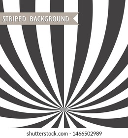 Abstract striped pattern. Grey and white print. Geometric pop art background. Decorative vector background. 