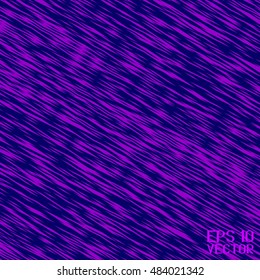 Abstract Striped Pattern. Violet Structural Texture with Blue Rhombuses. Vector Illustration