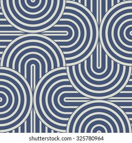 Abstract striped petals. Seamless pattern.