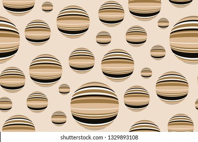 abstract striped raindrops seamless pattern in gold ivory