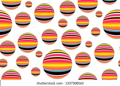 abstract striped raindrops seamless pattern multicolor