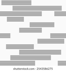 Abstractas patrón geométrico sin fisuras a rayas. Patrón con rayas finas que se repiten. Fondo sin fisuras de Vector blanco y negro. Patrón geométrico simple. Diseño para el fondo, ropa, envoltura, tela