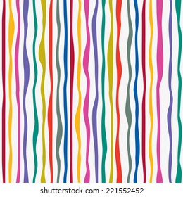 Abstract striped seamless pattern background. Vector illustration