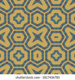 Abstract striped seamless pattern. Striped line ornamental geometric background. Geo shapes. Wrapping paper, textile, fabric. Vector illustration.               