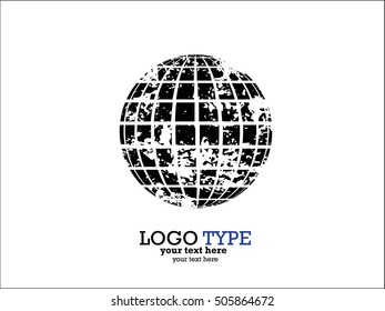 Abstract striped spheres.Sphere vector design.Logo design elements texture.
