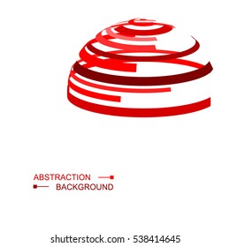 Abstract striped spheres.Sphere vector design.Logo design elements.