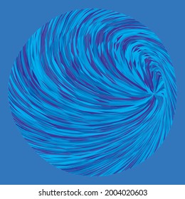 Abstract striped Spiral design element. High Saturated. Gradients Different Geometrical Shapes