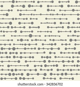 abstract striped spotty geometric seamless pattern