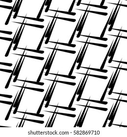 Abstract striped stains distressed background. Seamless pattern.