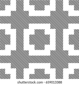 Abstract striped stains distressed background. Seamless pattern.