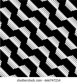 Abstract striped stains distressed background. Seamless pattern.