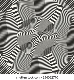 Abstract striped textured geometric background. Vector.