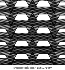 Abstraktes gestreiftes geometrisches Muster. Hintergrund der Vektorillustration.