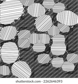 Patrón geométrico abstracto de rayas texturadas. Patrón de arte de línea.