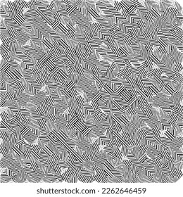 Abstract striped textured geometric pattern. Vector.