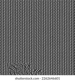 Patrón geométrico abstracto de rayas texturadas. Vector.