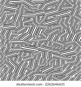 Abstract striped textured geometric pattern. Vector.