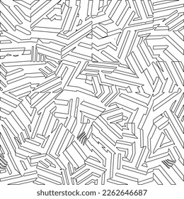 Patrón geométrico abstracto de rayas texturadas. Patrón de arte de línea.