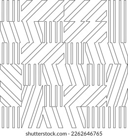 Abstraktes gestreiftes geometrisches Muster. Kunstmuster der Linie.