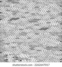 Patrón geométrico abstracto de rayas texturadas. Patrón de arte de línea.