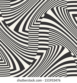 Abstract striped textured geometric seamless pattern. Vector.