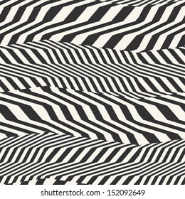 Abstract striped textured geometric seamless pattern. Vector.