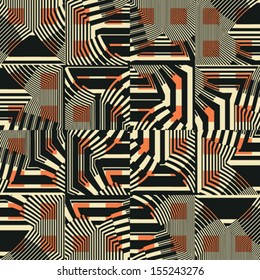 Resumen de patrones de textura geométrica a rayas. Vector.