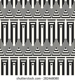 Abstract striped textured geometric seamless pattern.