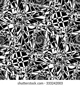 Abstract striped textured geometric seamless pattern. Vector illustration.