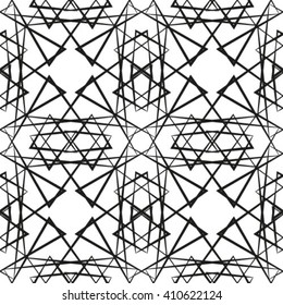 Abstract striped textured geometric seamless pattern.