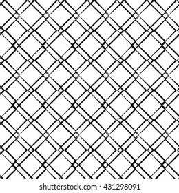 Abstract striped textured geometric seamless pattern. Vector.

