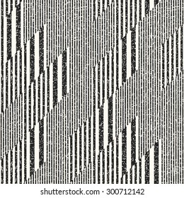 Abstract  striped textured and scratched geometric seamless pattern.
