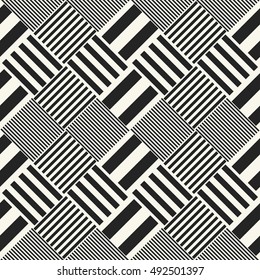 Abstract striped tile rhombus. Seamless pattern.