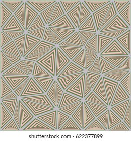 Abstract striped triangle puzzle pattern background design