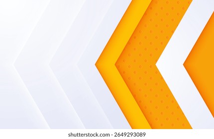 Projeto de fundo de vetor listrado abstrato em tons de laranja e amarelo