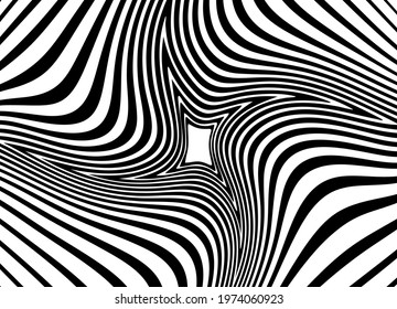 Abstract striped vector background of swirling lines for web design, print, outdoor advertising