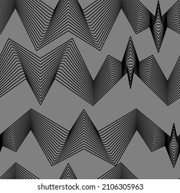 abstract striped vector seamless pattern line perspective straight corner zigzags seamless pattern. Background for websites, postcards, promo … Wallpapers for your creative works