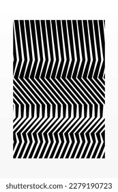 Abstract striped wall decor. Printable striped wall art decoration