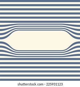 Abstract striped wallpaper frame background. Vector illustration