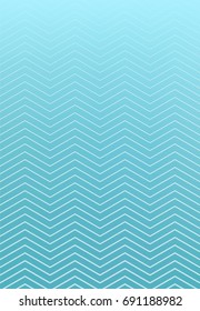 Abstract striped wavy lines pattern on blue background, vector illustration