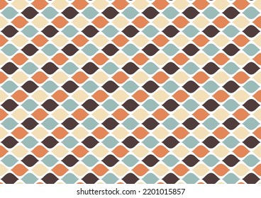 Abstract striped, wavy with pastel color pattern.Vector design for fashion print and backgrounds.