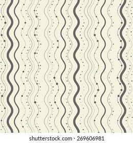 abstract striped wavy seamless pattern